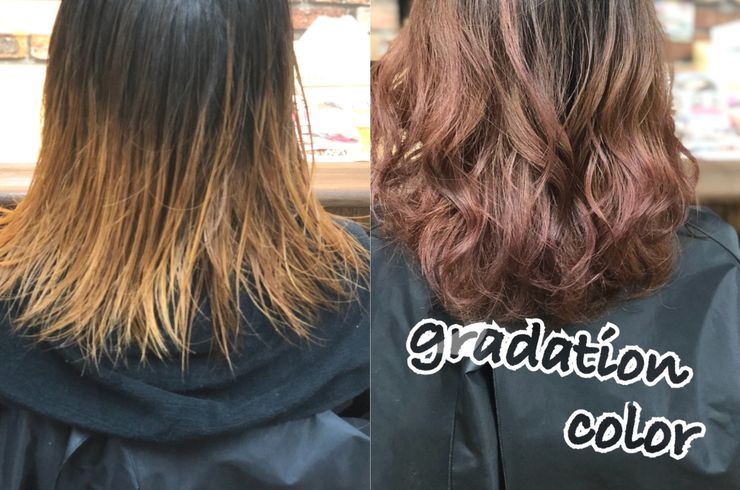 外国人風カラー（バレイヤージュ・ハイライト）																																																